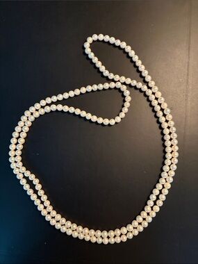 Classic White Pearl Strand Necklace - Women Jewelry
